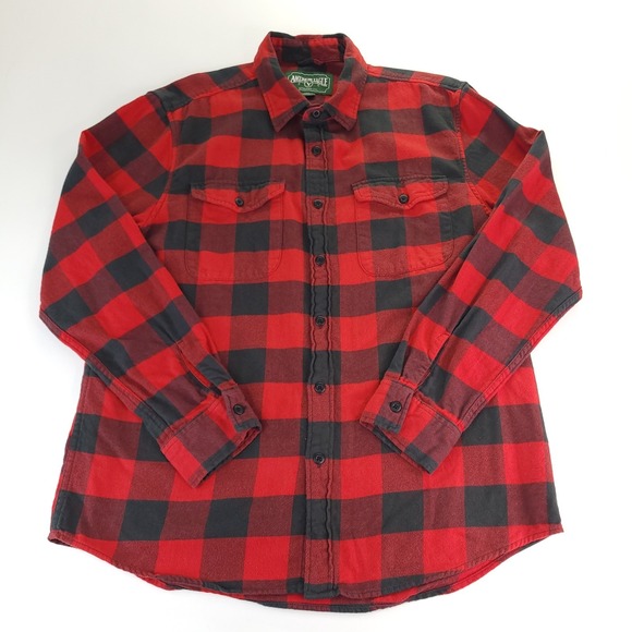 American Eagle Outfitters Other - American Eagle Outfitters Shirt Mens Large Red Buffalo Plaid Cotton Button Up‎